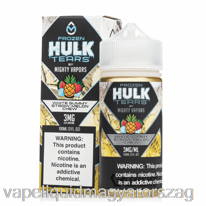 Fagyasztott Fehér Gumiszerű Szalma Dinnye Rágó - Hulk Könnyek - 100ml 6mg Vape Folyadék